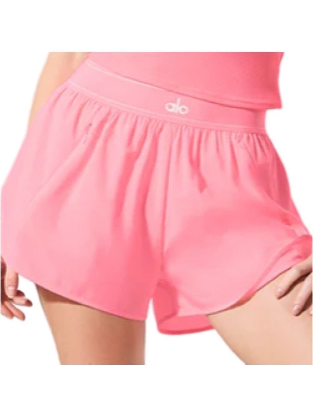 ALO Yoga Neon Bubblegum Pink Match Point Shorts NWT